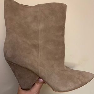Vince Camuto gray booties